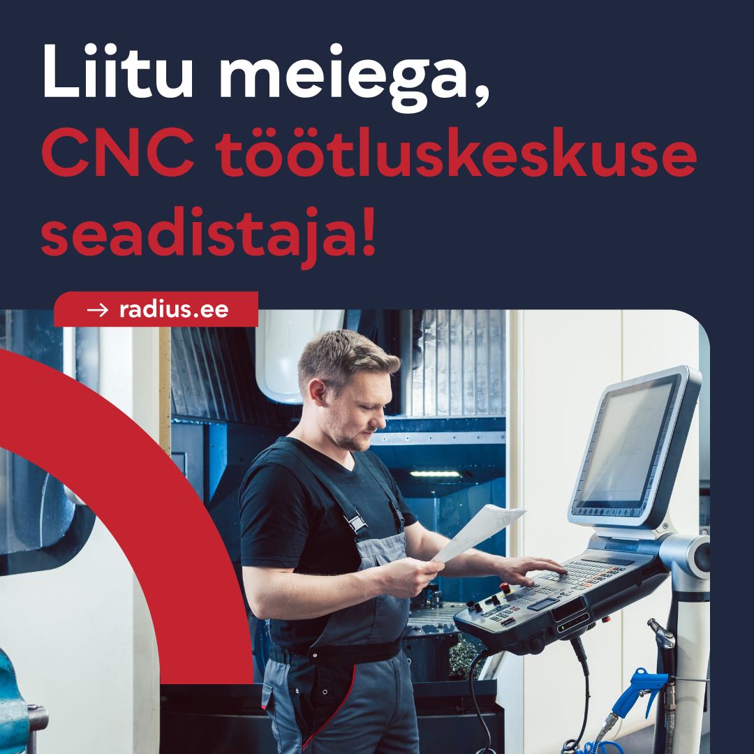 CNC töötluskeskuse seadistaja